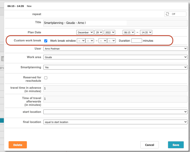 Plan appointments in most optimal order with Smart Planning afbeelding